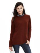 Banana Republic Womens Todd &amp; Duncan Cashmere Pullover Size L - Rust