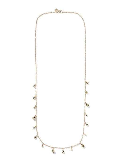 Banana Republic Womens Softened Metal Layer Necklace Gold Size One Size