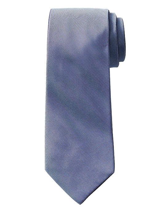 Banana Republic Mens Double Sided Nanotex Oxford Tie Blue Oxford Size One Size