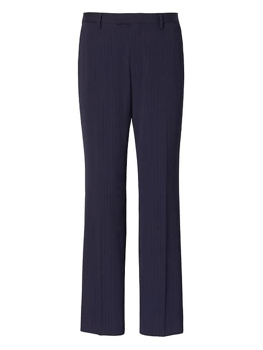 Banana Republic Mens Standard Navy Pinstripe Wool Suit Pant Navy Size 33w