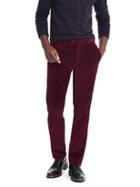 Banana Republic Mens Aiden Twill Cord Chino Size 32w 36l Tall - Burgundy