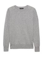Banana Republic Womens Cashmere Crew-neck Sweater Heather Gray Size L