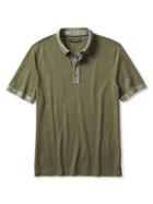 Banana Republic Mens Luxe Touch Button Down Polo Size L Tall - Green