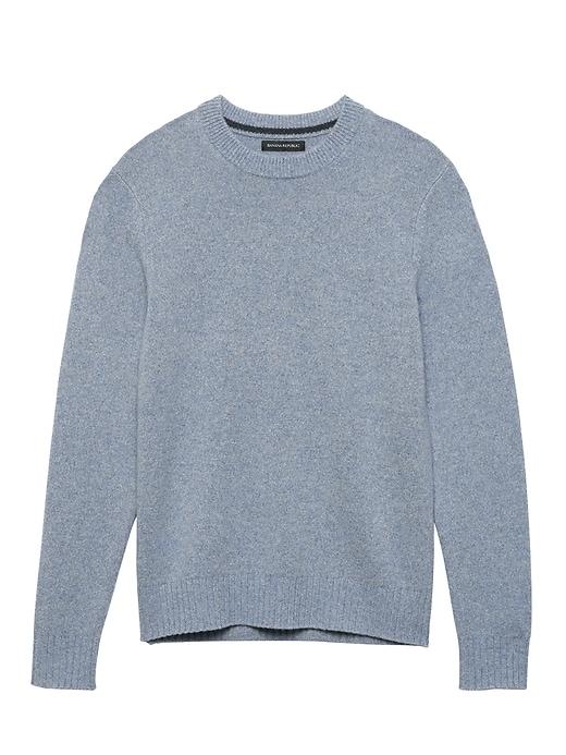 Banana Republic Mens Extra-fine Italian Merino Woolcrew-neck Sweater Blue Jean Size Xl