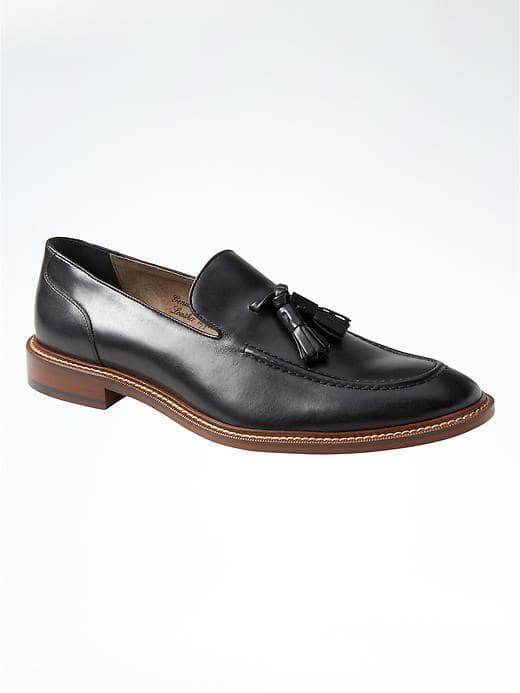 Banana Republic Mens Casper Tassel Loafer - Black