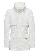 Banana Republic Womens Life In Motion Water-repellent Utility Jacket White Size S