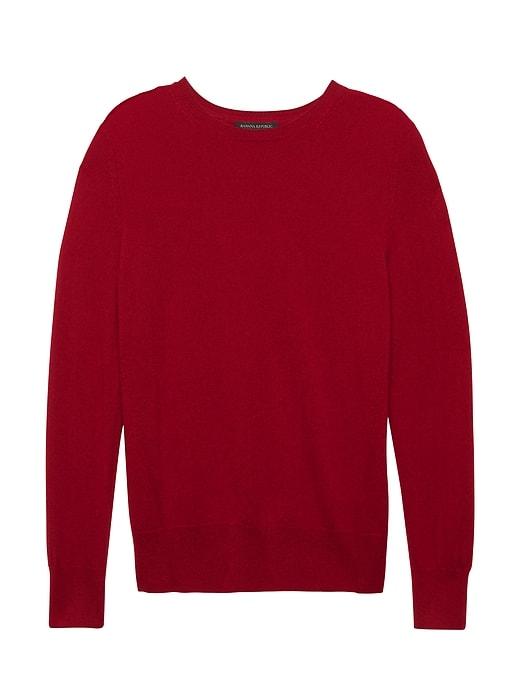 Banana Republic Womens Cashmere Crew-neck Sweater True Red Size M