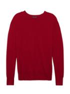 Banana Republic Womens Cashmere Crew-neck Sweater True Red Size M