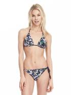 Banana Republic Geo Print Bikini Top Size M - Preppy Navy