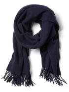 Banana Republic Mens Heathered Wool Scarf Navy Blue Size One Size