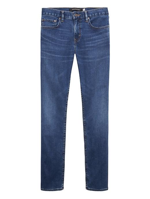Banana Republic Mens Skinny Rapid Movement Denim Medium Wash Jean Warrior Wash Size 40w