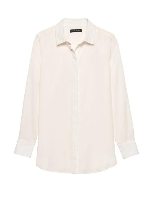 Banana Republic Petite Parker Tunic-fit Shirt