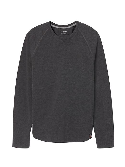 Banana Republic Mens Polartec Long-sleeve Raglan Crew Black Size M