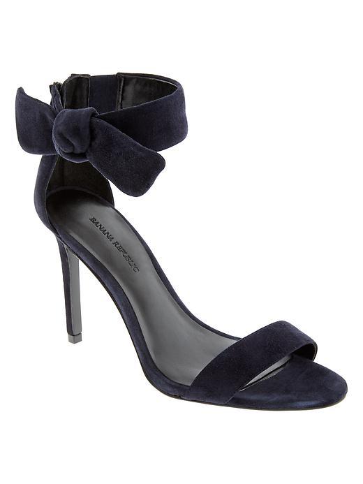 Banana Republic Jasmine Heeled Sandal Size 5 1/2 - Navy