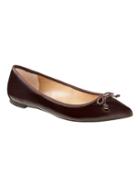 Banana Republic Womens Pointed-toe Robin Ballet Flat Wine Patent Leather Size 6