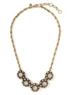 Banana Republic Santa Monica Delicate Necklace - Clear Crystal