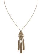 Banana Republic Tassel Chain Necklace Size One Size - New Bronze