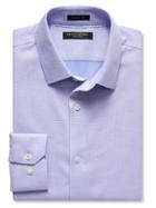 Banana Republic Mens Grant Fit Non Iron Textured Shirt Size L Tall - Deep Periwinkle