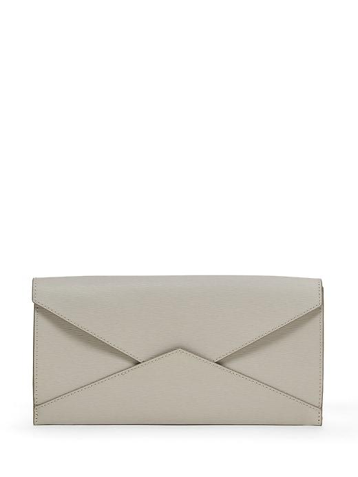 Banana Republic Womens Envelope Clutch Bone Size One Size