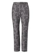 Banana Republic Womens Avery Fit Floral Lightweight Wool Pant - Gray