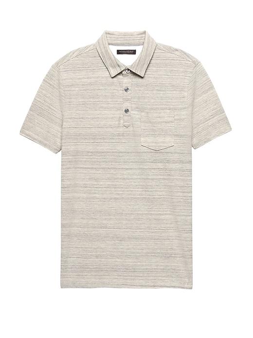 Banana Republic Mens Don';t-sweat-it Polo Shirt Marble Gray Size Xs