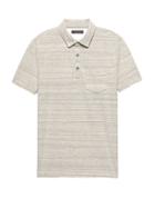 Banana Republic Mens Don';t-sweat-it Polo Shirt Marble Gray Size Xs