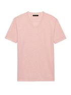 Banana Republic Mens Vintage V-neck T-shirt Atacama Pink Size M