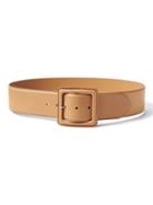 Banana Republic Leather Covered Buckle Waist Belt - Natural