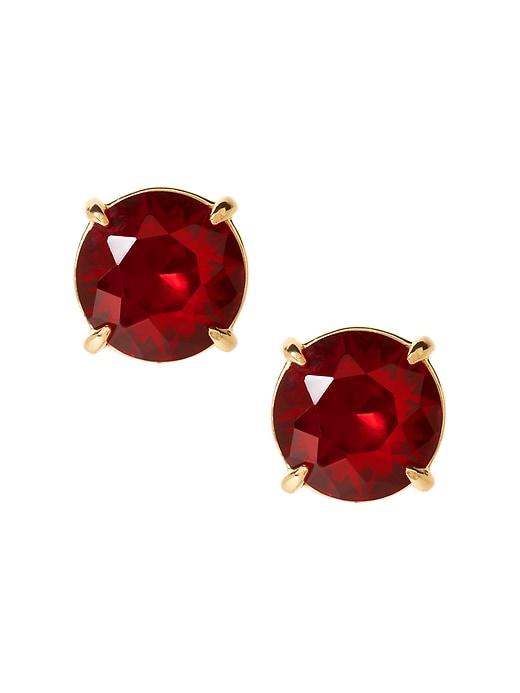 Banana Republic Womens Birthstone Stud Earring July - Ruby Red - Ruby Red Size One Size
