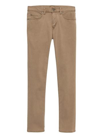 Banana Republic Mens Slim Fly-weight Traveler Jean Biscuit Wash Size 44w