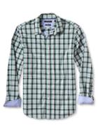 Banana Republic Mens Camden Fit Multi Check Custom 078 Wash Shirt Size L Tall - Fresh Apricot