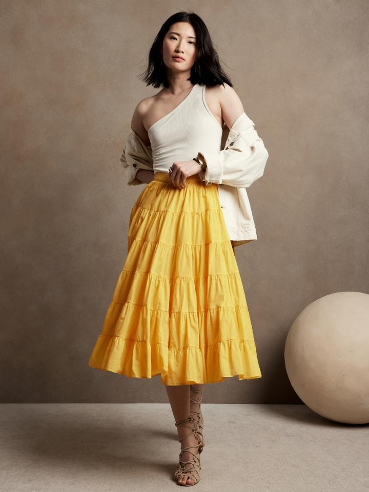 Petite Stampa Wrap Skirt