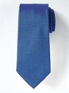Banana Republic Mens Textured Gridsilk Nanotex Tie - Riviera Blue