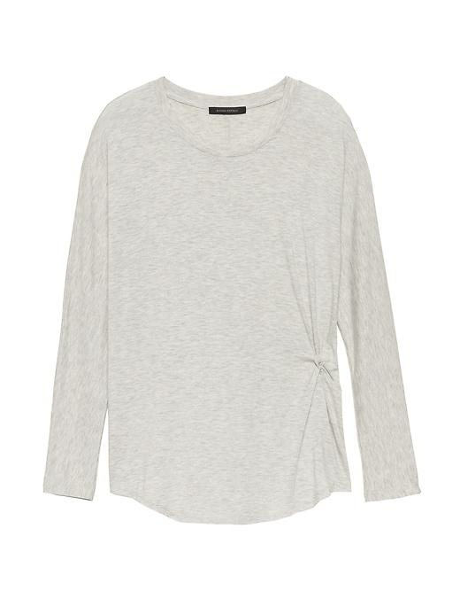 Banana Republic Petite Soft Stretch Twist Front T-shirt