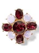 Banana Republic Mini Crystal Brooch - Deep Berry