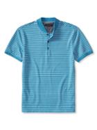 Banana Republic Mens Slim Pique Polo Size L Tall - Beach Blue