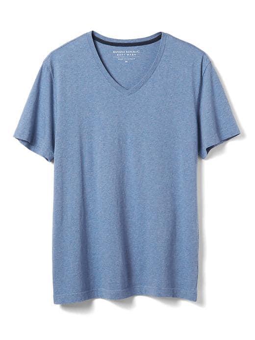 Banana Republic Soft Wash Tee - Cerulean Blue