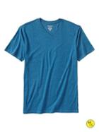 Banana Republic Factory Fitted V Neck Tee - Jay Blue