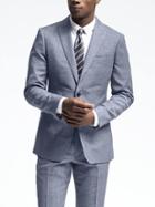 Banana Republic Mens Slim Light Blue Wool Suit Jacket - Light Blue