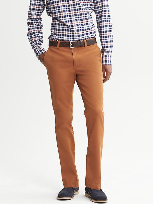 Banana Republic Slim Fit Chino - Burnt Orange