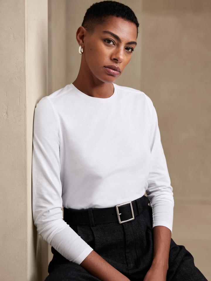 Tissue-weight Long-sleeve T-shirt