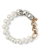 Banana Republic Womens Mixed Jewel And Pearl Bracelet Gold Size One Size