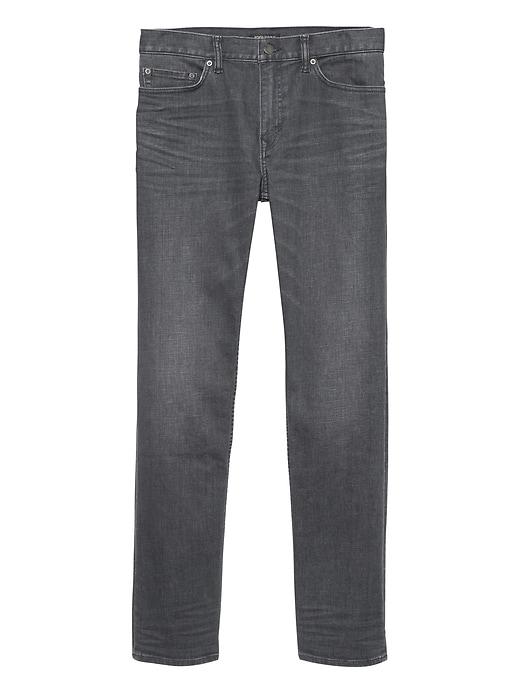 Banana Republic Mens Skinny Rapid Movement Denim Gray Wash Jean Steel Gray Size 28w