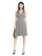 Banana Republic Womens Fit And Flare Pieced Dress Size 0 - Light Gray Heather