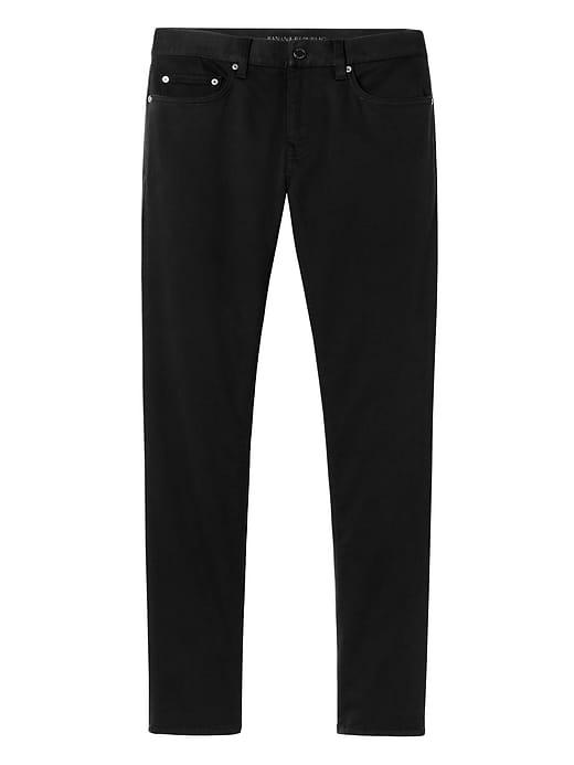 Banana Republic Mens Skinny Traveler Pant Black Size 44w