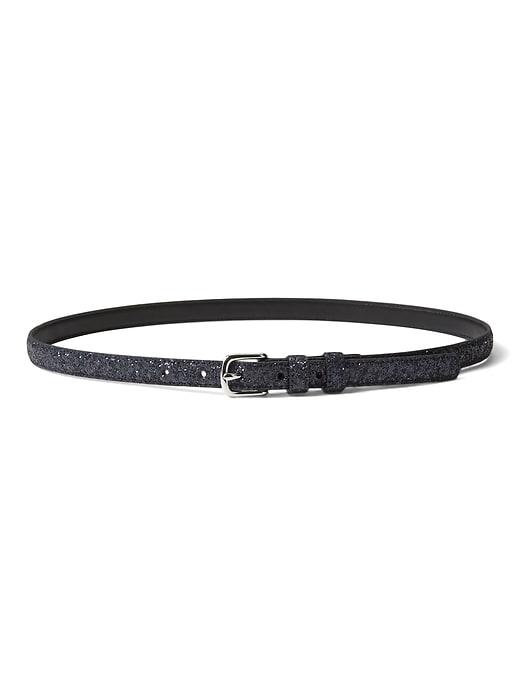 Banana Republic Womens Glitter Small Trouser Belt Navy Size L