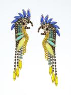 Banana Republic Womens Elizabeth Cole Cockatoo Earring - Blue