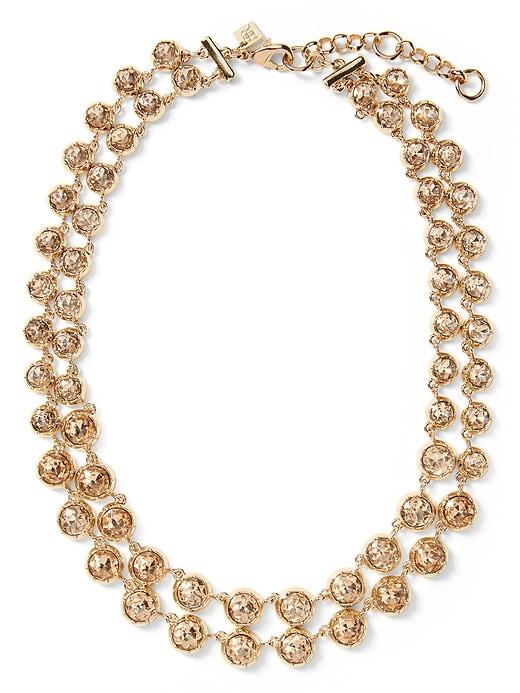 Banana Republic Brilliant Gemstone Layered Necklace