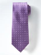 Banana Republic Floral Dot Silk Nanotex Tie - Purple Fog