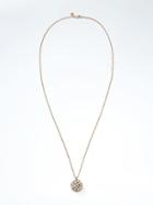 Banana Republic Pearl Cluster Pendant Necklace - Gold